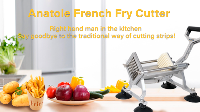Amazon.com: Anatole Commercial French Fry Cutter with 1/2'' 3/8